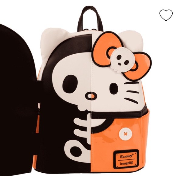Loungefly - Sanrio Hello Killy Skeleton Costume Glow Mini Backpack - Picture 4 of 16